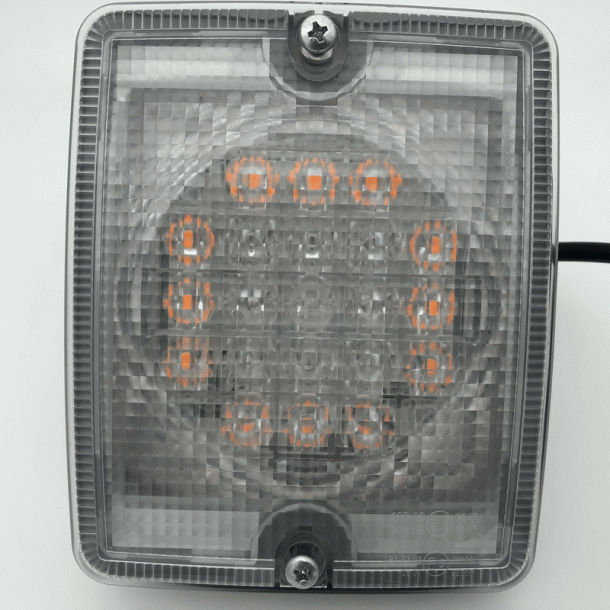 LED  ""NORGE LYGTE"" Position, stop og blinklygte, 24V, 21 stk. LED. 2,5m ADR kabel.130x110x45mm