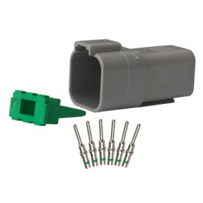 6-polet DEUTSCH stik, 1 stk. hanstik