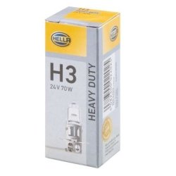Halogen pre H3 24V/70W PK22S Heavy Duty