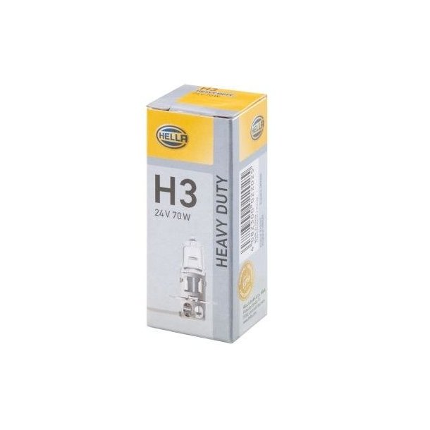 Halogen pre H3 24V/70W PK22S Heavy Duty