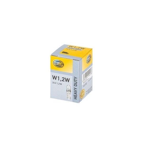 Glassokkel pre 24V 1,2W W5W W2X4,6D Heavy Duty