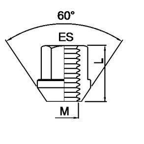 Låsemøtrikker med 60° konus