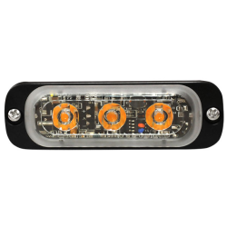 Supplerende blink, Gul, 3 LED, 12/24 V, R65, 5 meter kabel