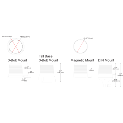 LED-Blink gul m. gult glas, fastmontering, 12-24V, R65, SAE, 5 M ADR kabel
