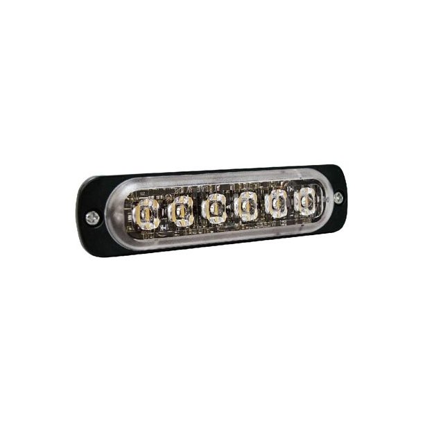 Supplerende blink, Gul/Bl, 6+6 LED, 12/24 V, ECE R65, Vandret montering