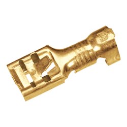 Fladstik uisoleret hun med ls 6,3 mm. 2,5-6,0kv (100 stk)