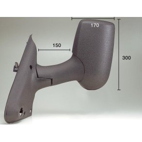 FORD Transit 00>13 spejl, venstre, konveks, el og varme, lang arm