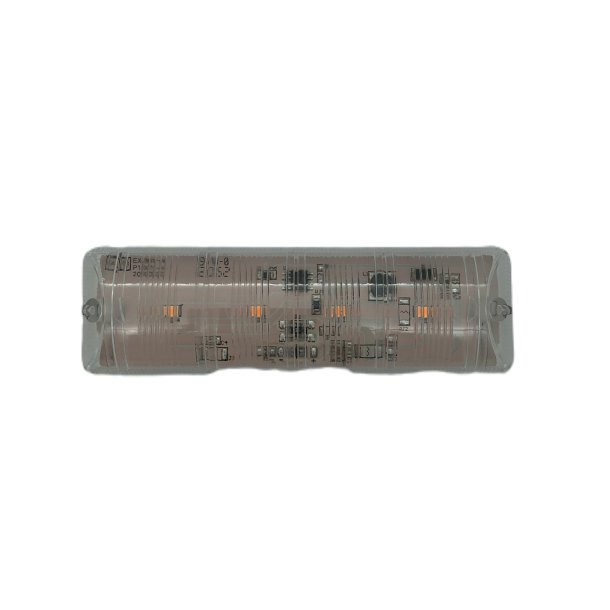 Front/bag-modul for SL98 lysbro, gul/klar, 4-LED