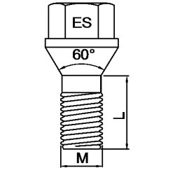 L�sebolts�t L=20 17 / 12 x 1,5 S