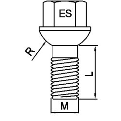 L�sebolts�t L=45 17 / 12 x 1,5 S