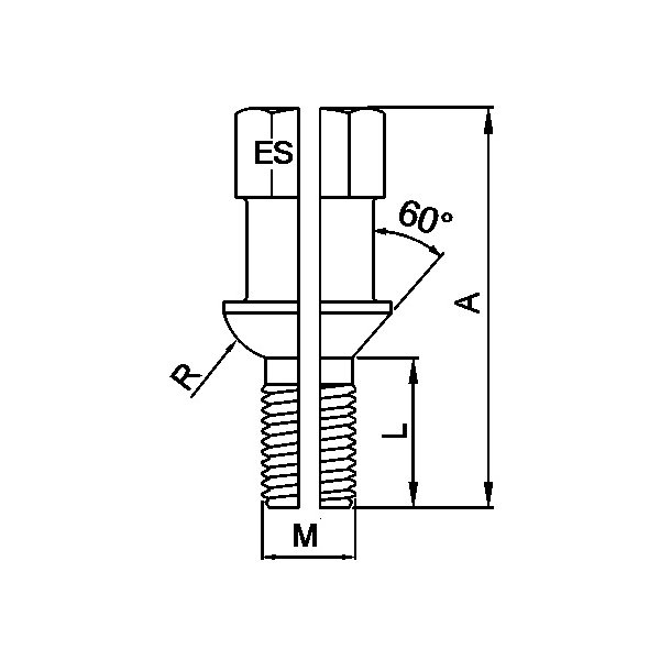 Lseboltst Special 17 / 12 x 1,5 S 40/95 mm.
