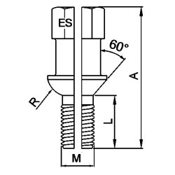 Lseboltst Special 17 / 12 x 1,5 S 39/74 mm.