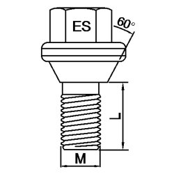 Lseboltst L=27 17 / 12 x 1,25 K