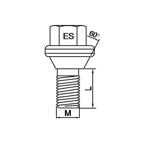 Lseboltst L=27 17 / 12 x 1,25 K