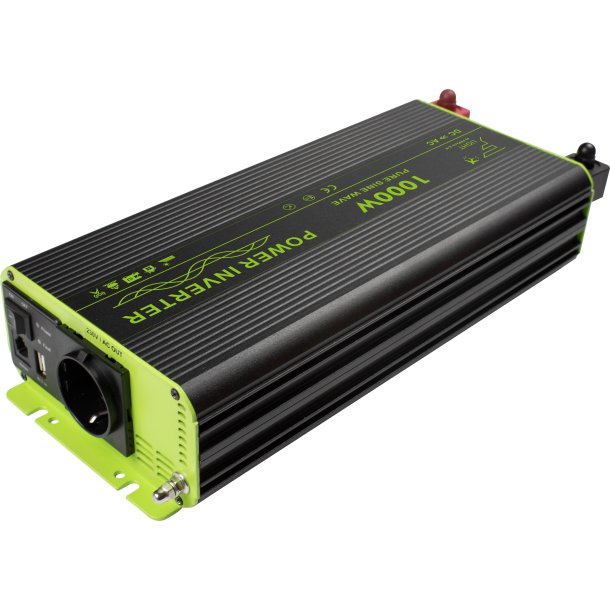 DC-AC Ren sinus inverter. 24V-230V. 1000 W (2000W Peak)