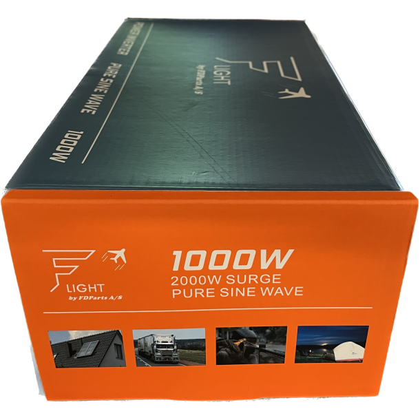 DC-AC Ren sinus inverter. 24V-230V. 1000 W (2000W Peak)