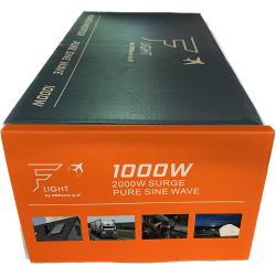 DC-AC Ren sinus inverter. 12V-230V. 1000 W (2000W Peak)