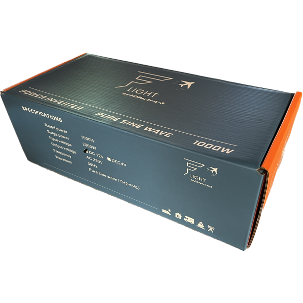 DC-AC Ren sinus inverter. 24V-230V. 1000 W (2000W Peak)