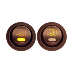 Vippekontakt, baggrundsbelyst, 12/24v, bagsmkslift