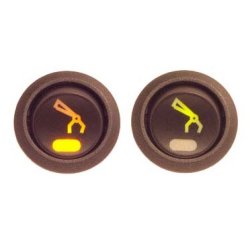 Vippekontakt, baggrundsbelyst, 12/24v, kran-symbol