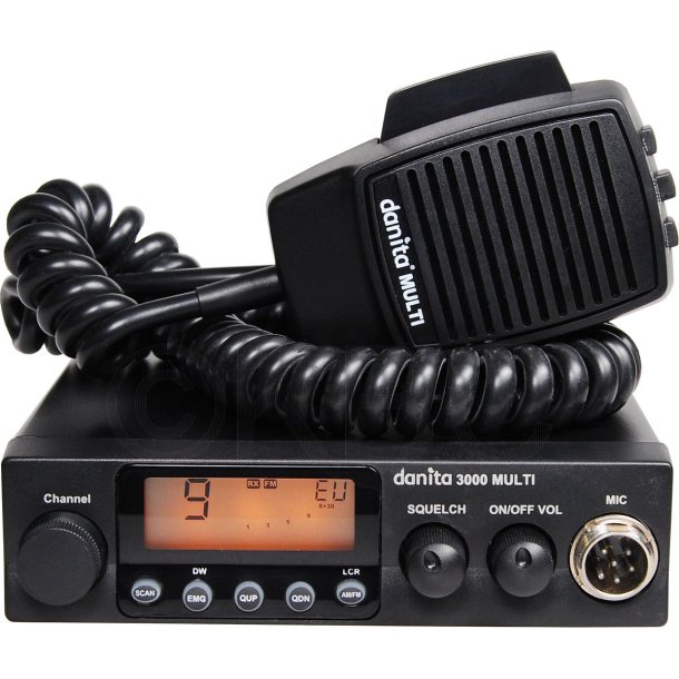 CB Mobilstation Danita 3000 Multi 40 Kanaler 4 Watt FM/ AM