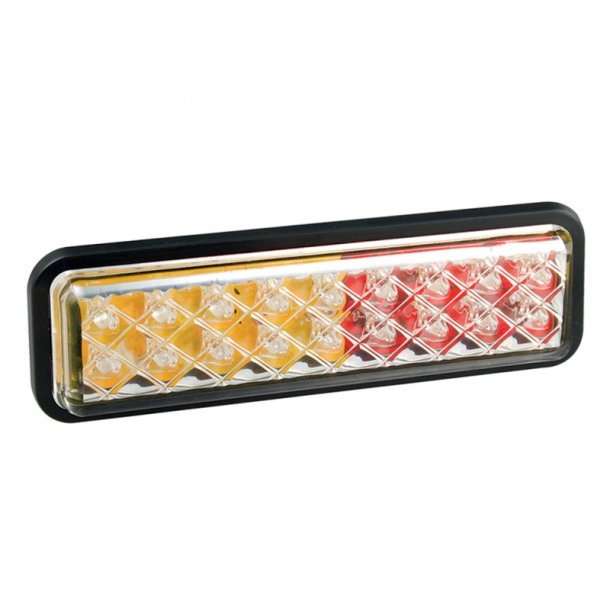 Lille LED baglygte, indb., 12/24v