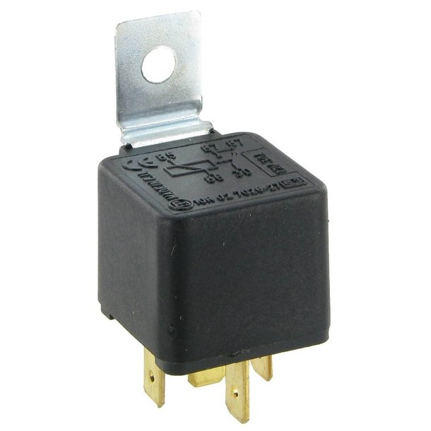 Arbejdsrel mini 12V 30 Amp. 2 x 87