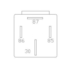 Hj effekt rel 24V 40A 87