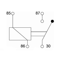 Hj effekt rel 24V 40A 87