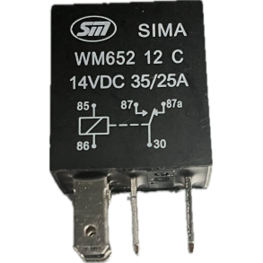 Micro Skifterel 12V 5P 35/25A 