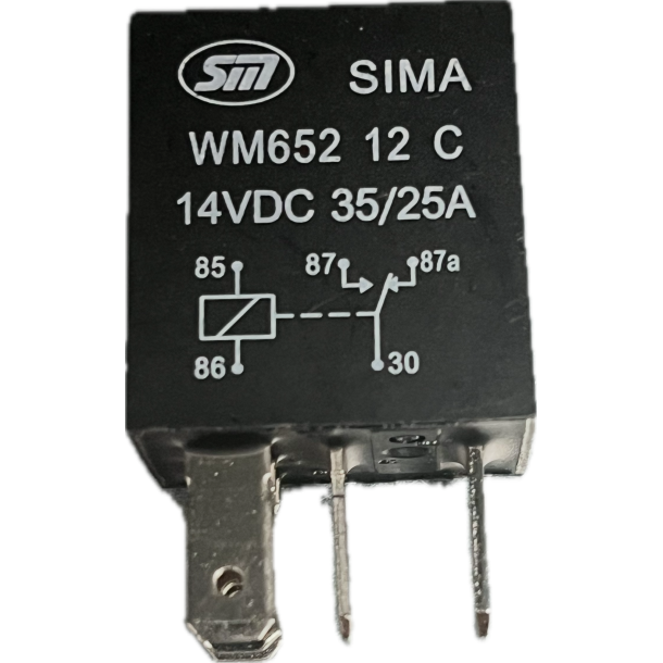 Micro Skifterel 12V 5P 35/25A 