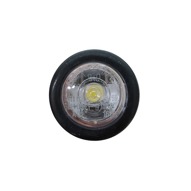 Markeringslygte LED, hvid,  18 mm, 12/24 volt.