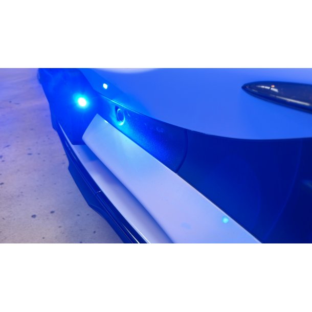 OctaFit, st &aacute; 4 stk, 12-24V, R65, Gul LED, klart glas 