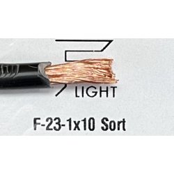 1X10 PVTAU, Sort, Monteringsledning, 100 meter
