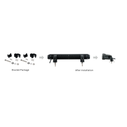 Fjernlysbar, 414 mm.