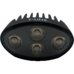 4650 Lumens oval Mini LED arbejdslampe, 10-30V med varme