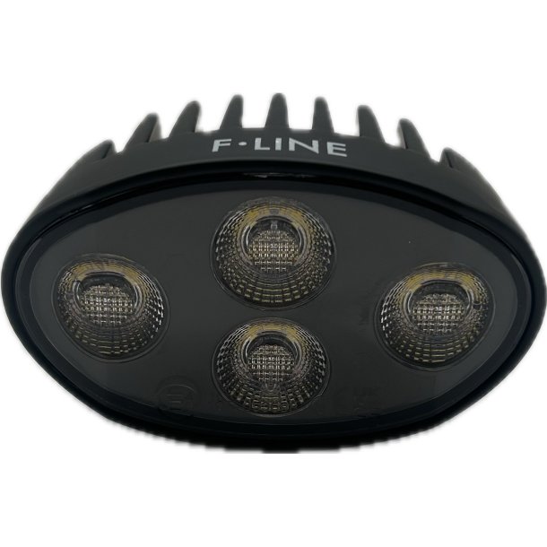 4650 Lumens oval Mini LED arbejdslampe, 10-30V med varme