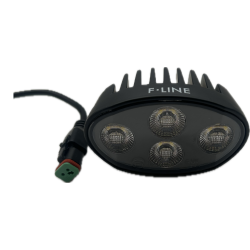 4650 Lumens oval Mini LED arbejdslampe, 10-30V med varme