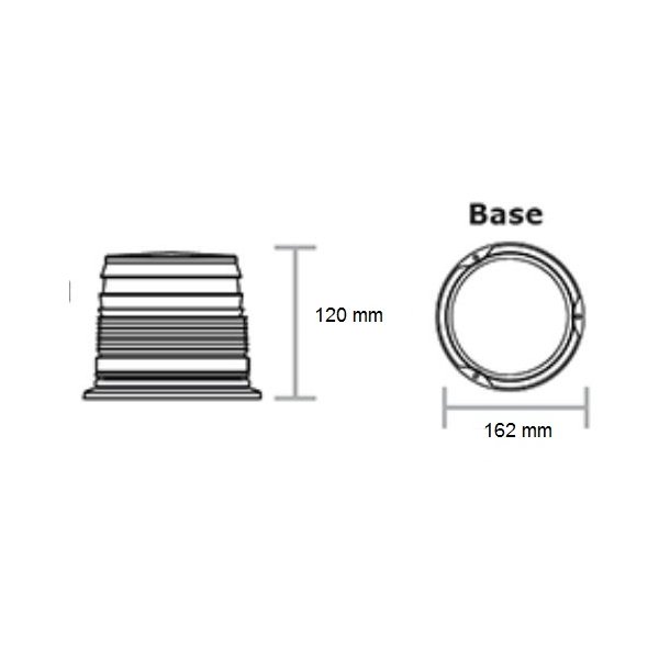 LED BLINK, BL/GUL, 12/24V