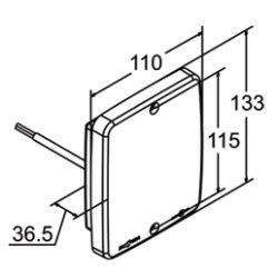 LED  ""NORGE LYGTE"" Position, stop og blinklygte, 24V, 21 stk. LED. 2,5m ADR kabel.130x110x45mm