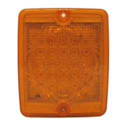 LED  ""NORGE LYGTE"" Blinklys, 24v, 21 stk. LED. 2,5m ADR kabel 130x110x45mm