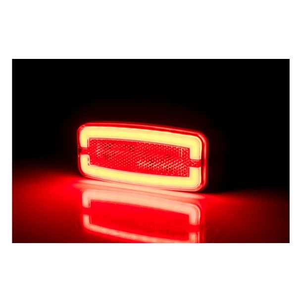 Markeringslygte, Neon,12/24V, Rd