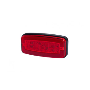 Markeringslygte, Neon,12/24V, Rd