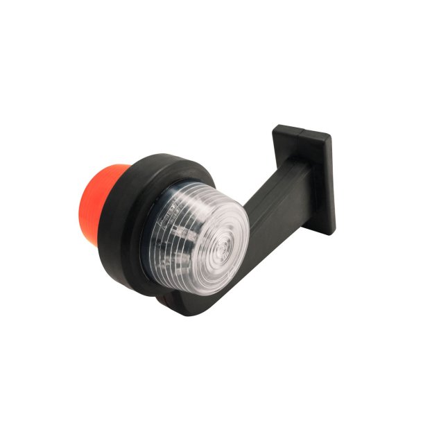 LED Markeringslygte hvid/orange 195mm arm