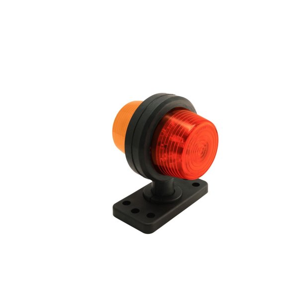 LED Markeringslygte rd/orange 110mm arm