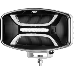 OZZ Oval fjernlygte med gult og hvidt positionslys, samt blitz. Ref. 50, Hvidt hus