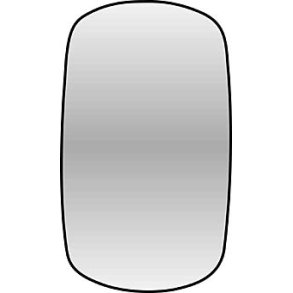  152 x 253 mm. Konveks spejlglas