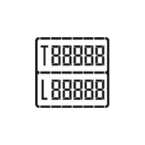 Vgttavle SORT lastvogn/trailer 40 mm./ 5 cifre