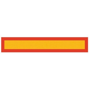 Refleksplanke anhnger 1130 x 195 mm. alu EC70.01