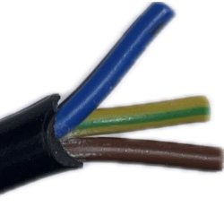3X1 Kabel 3x1kv rund/sort  100m
